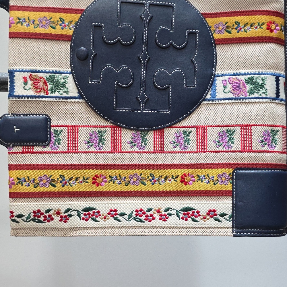 Tory Burch Ella Webbing Patchwork Tote - image 2